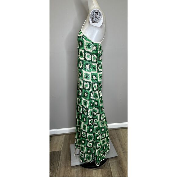 NWT Johanna Ortiz Lemongrass Ankle Maxi Dress Green 6 $780 - Picture 7 of 15